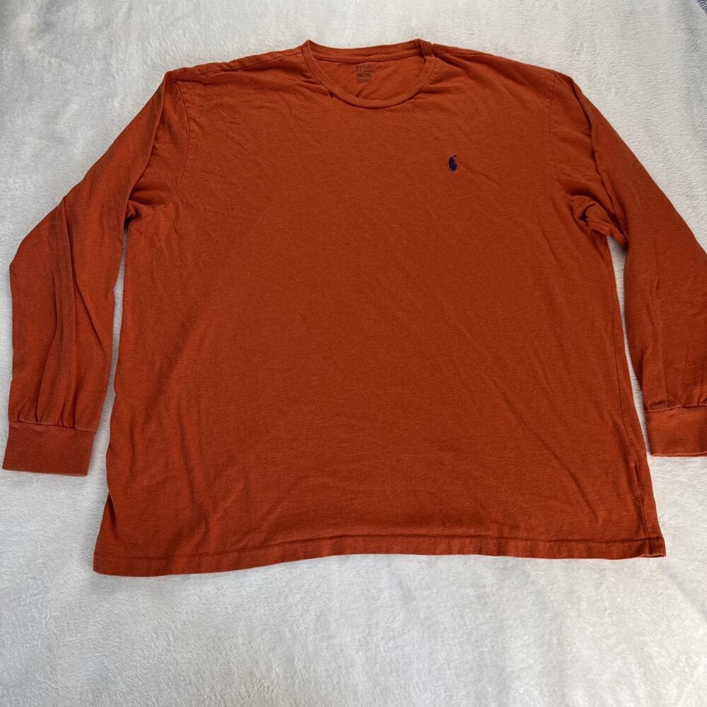 Polo Ralph Lauren Long Sleeve Shirt Men XXL Orange